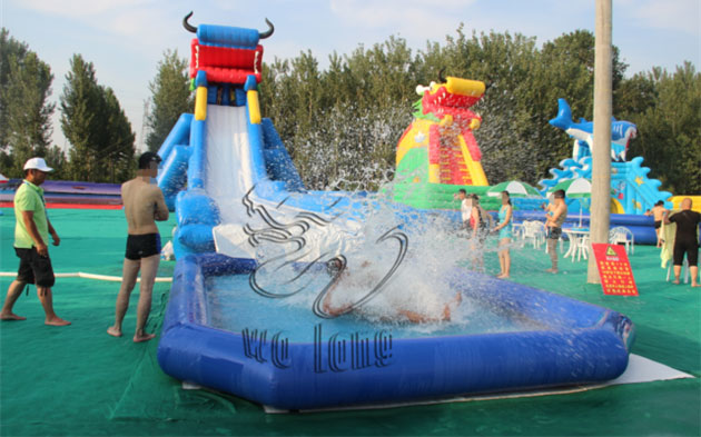 giant inflatable pool slide