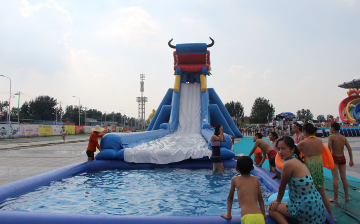 giant inflatable pool slide
