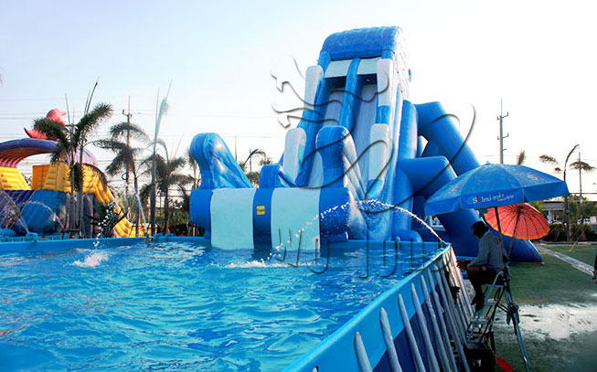 swimming water pool slide