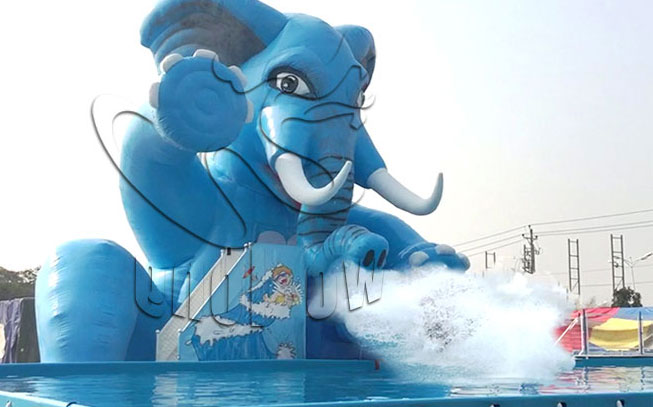 above ground pool slide