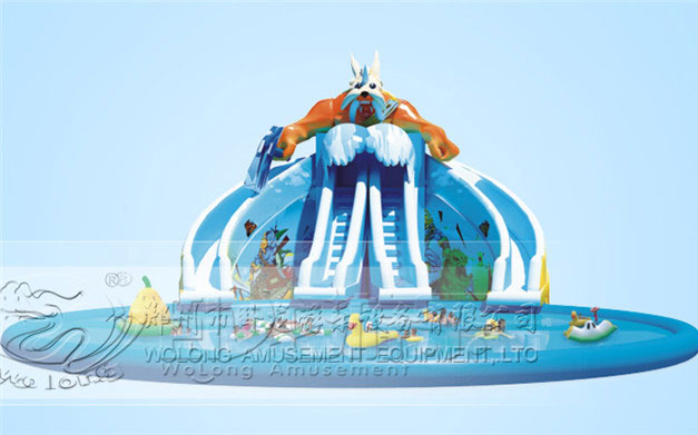 inflatable swimming pool slide equipment for sale