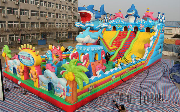 adult inflatable slide