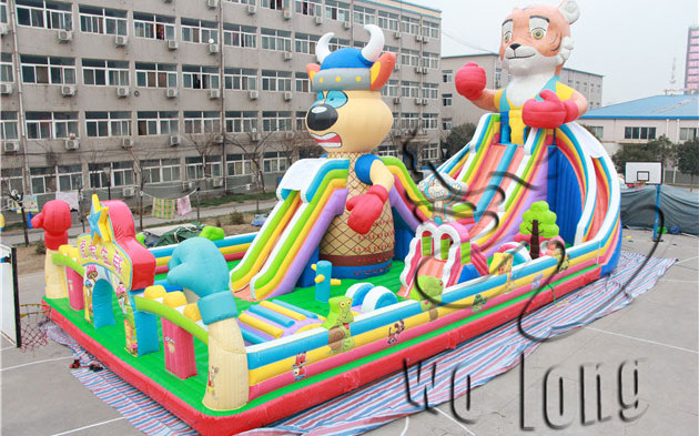 inflatable jumping slide