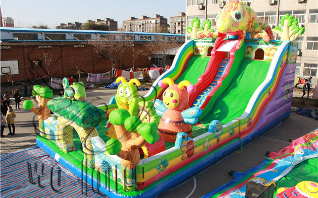 inflatable dry slide