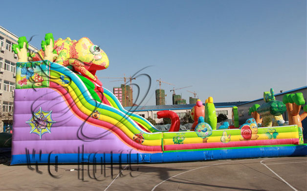 inflatable dry slide