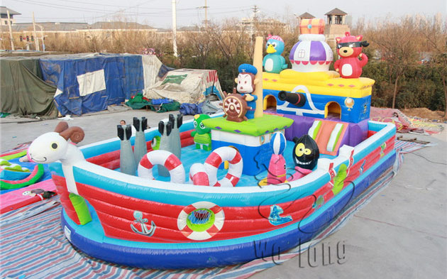 inflatable castle slide