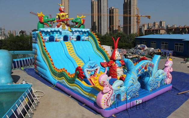 inflatable bouncer slide
