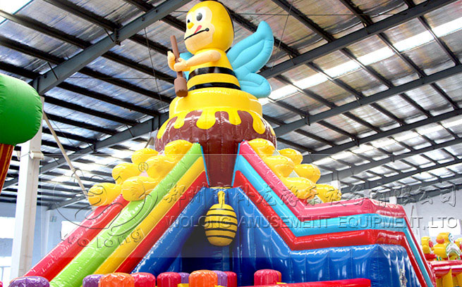 inflatable jumping castle slide