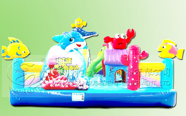 inflatable bouncer with slide