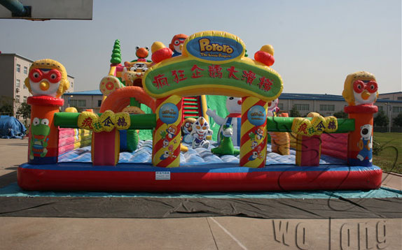 customized inflatable castle slide