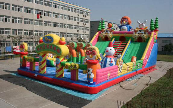 customized inflatable castle slide