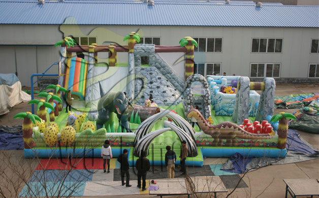 big inflatable slide