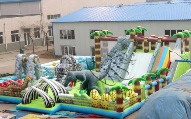 big inflatable slide