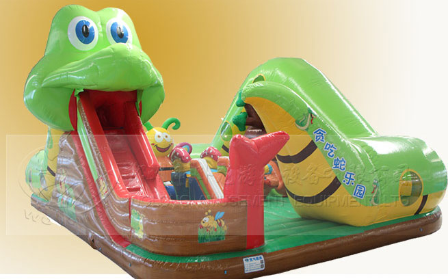 jumping castle slide
