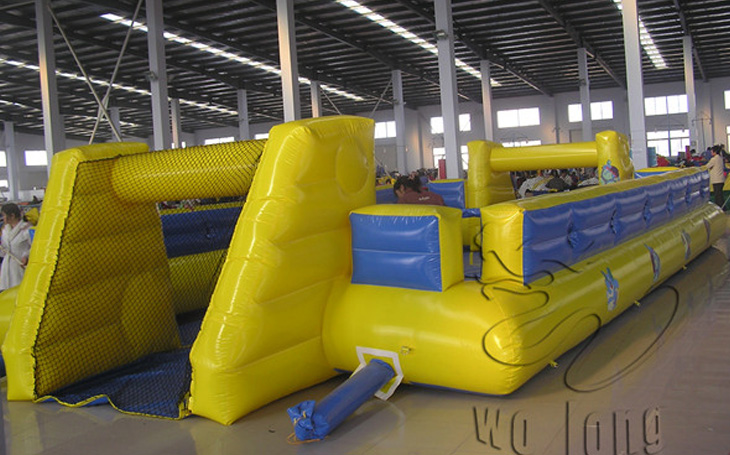 Inflatable football court