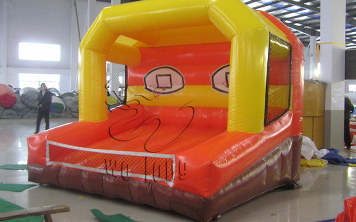 Inflatable shoot basket