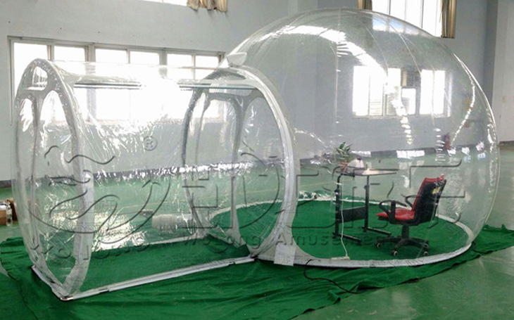 inflatable transparent tent