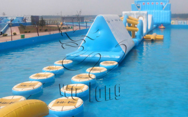 inflatable water obstacle course
