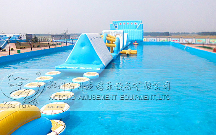 inflatable water obstacle course