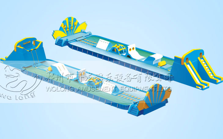 inflatable water obstacle course