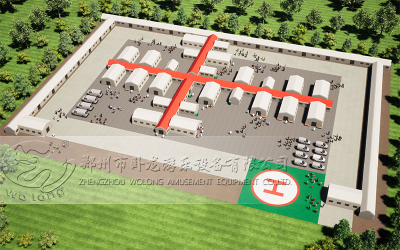 Inflatable medical tent